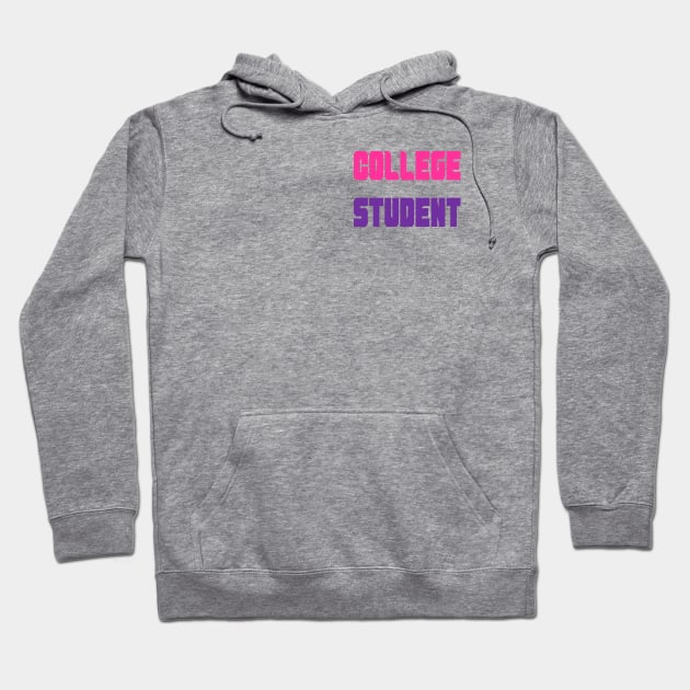 College Student Hoodie by yayor